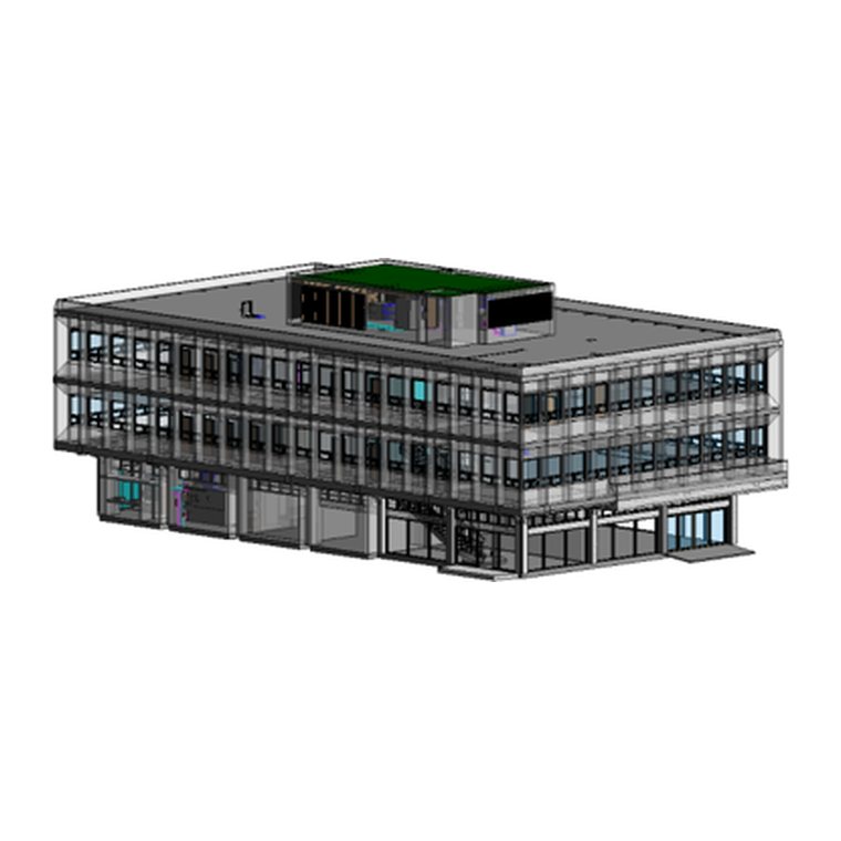 As-built model of the Pittsfield Building high rise in downtown Chicago